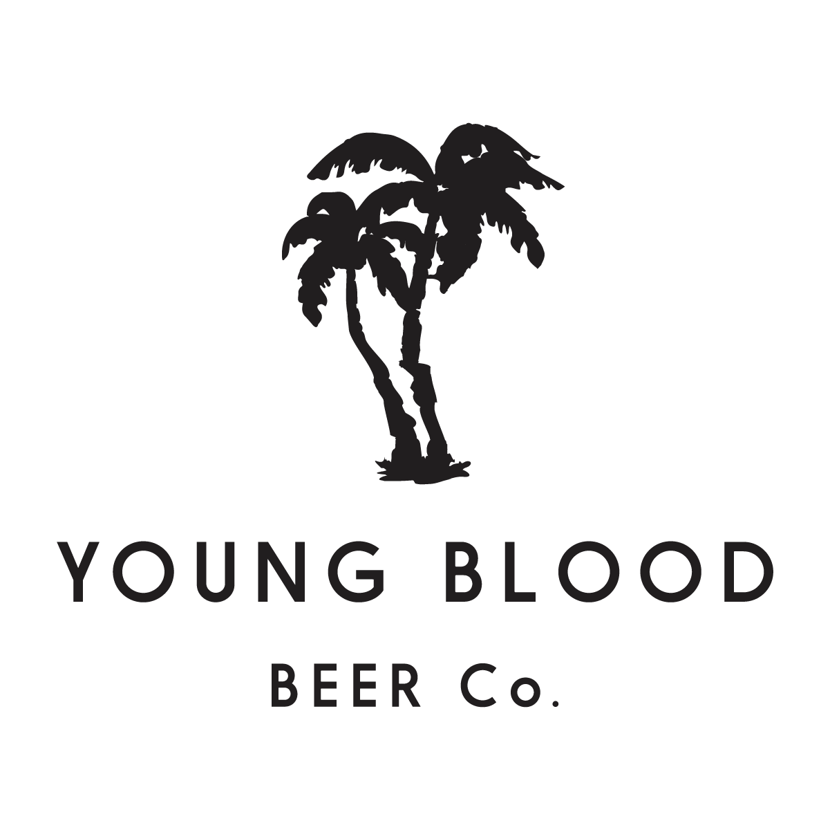 young blood logo nosun black